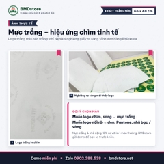 Giấy kraft trắng nến in logo 65x48cm 38gsm – trắng tinh, 2 mặt nhám, gói hộp bánh, combo đồ ăn, áo gấp, in từ 100 tờ