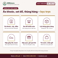 Giấy kraft trắng nến in logo 65x86cm 38gsm khổ lớn – trắng tinh, 2 mặt nhám, bọc quà, lót khay, áo khoác, in từ 100 tờ