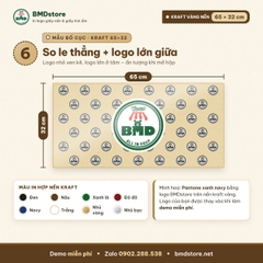 Giấy kraft vàng nến in logo 65x32cm 28gsm – 1 mặt bóng 1 mặt nhám, gói lót đồ ăn F&B, quần áo, phụ kiện, in từ 100 tờ