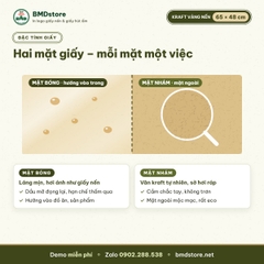 Giấy kraft vàng nến in logo 65x48cm 28gsm – 1 mặt bóng 1 mặt nhám, gói hộp bánh, combo đồ ăn, áo gấp, in từ 100 tờ