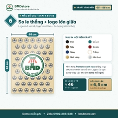 Giấy kraft vàng nến in logo 65x86cm 28gsm khổ lớn – 1 mặt bóng 1 mặt nhám, bọc hộp quà, lót khay tiệc, in từ 100 tờ