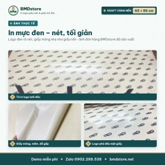 Giấy kraft vàng nến in logo 65x86cm 28gsm khổ lớn – 1 mặt bóng 1 mặt nhám, bọc hộp quà, lót khay tiệc, in từ 100 tờ