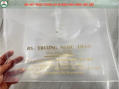 Bìa nút nhựa chọn A4 hoặc A5-Block 100-in thông tin riêng