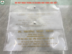 Bìa nút nhựa chọn A4 hoặc A5-Block 100-in thông tin riêng