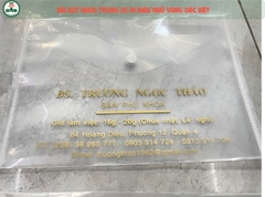 Bìa nút nhựa chọn A4 hoặc A5-Block 100-in thông tin riêng