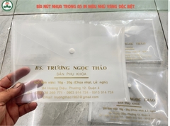 Bìa nút nhựa chọn A4 hoặc A5-Block 100-in thông tin riêng