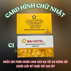 Danh thiếp chuẩn giấy mỹ thuật cao cấp in nhanh-Bloc 100 tờ 5x8cm