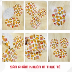 Giấy nến lót-gói size 20x20cm-Bloc 10/100 in logo màu theo mẫu chọn hoặc theo thiết kế