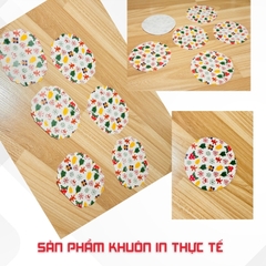 Giấy nến lót-gói size 10x10cm-Bloc 10/100 in logo màu theo mẫu chọn hoặc theo thiết kế