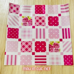 Giấy nến lót-gói size 30x30cm-Bloc 10/100 in logo màu theo mẫu chọn hoặc theo thiết kế