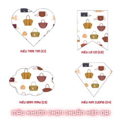 Giấy nến lót-gói size 30x60cm-Bloc 10/100 in logo màu theo mẫu chọn hoặc theo thiết kế