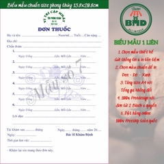 Đơn thuốc 1 liên-Block 6 quyển-chọn mẫu in tên