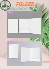 Folder (bìa hồ sơ Block 1-100 bìa)-chọn mẫu hoặc in theo thiết kế