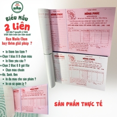 Giấy Bảo Đảm tiệm vàng 2 liên-Bloc 2 (in sẵn) & Bloc 6 (chọn mẫu in tên) hoặc theo thiết kế