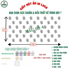 Giấy hút ẩm gói-lót sản phẩm quần áo-giầy dép-túi thời trang chuẩn size 30x70cm in logo (Kiểu quấn vòng)