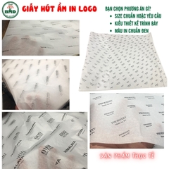 Giấy hút ẩm gói-lót sản phẩm quần áo-giầy dép-túi thời trang chuẩn size 48x70cm in logo (kiểu gói cỡ vừa)