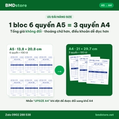 Giấy Vay Tiền, Hợp Đồng Vay Tiền A5 1 Liên – In Tên Tiệm, Đánh Số Nhảy | Bloc 2 & Bloc 6 | 7 Mẫu Có Sẵn