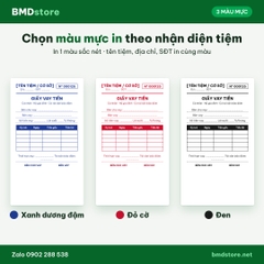 Giấy Vay Tiền, Hợp Đồng Vay Tiền A5 2 Liên Carbonless – In Tên Tiệm, Đánh Số Nhảy | Bloc 2 & Bloc 6 | 7 Mẫu Có Sẵn
