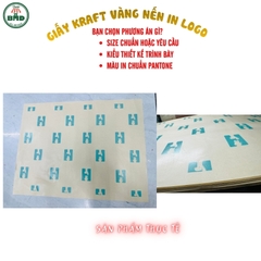 Giấy Kraft vàng nến (hút thấm dầu) gói-lót Thực Phẩm nóng lạnh-Thời Trang-Phụ Kiện-Quà Tặng chuẩn size 65x48cm in logo (kiểu gói cỡ vừa)
