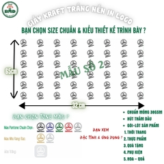 Giấy Kraft nến trắng (hút thấm dầu) gói-lót Thực Phẩm nóng lạnh-Thời Trang-Phụ Kiện-Quà Tặng chuẩn size 65x32cm in logo (kiểu quấn vòng)