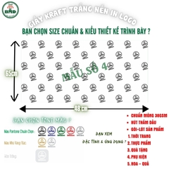 Giấy Kraft nến trắng (hút thấm dầu) gói-lót Thực Phẩm nóng lạnh-Thời Trang-Phụ Kiện-Quà Tặng chuẩn size 65x48cm in logo (kiểu gói cỡ vừa)