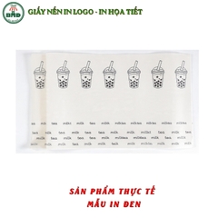Giấy nến làm Khay-Lót Bàn in logo mỏng >28gsm,chuẩn 20x30cm-Bloc 100(đen 3h)/1500/3k