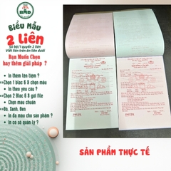 Hợp đồng cầm đồ 2 liên-Bloc 2 (in sẵn) & Bloc 6 (chọn mẫu in tên) hoặc theo thiết kế