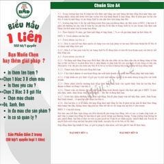 Hợp đồng cho thuê Nhà/Căn Hộ/Mặt Bằng/Phòng Trọ 1 liên(A4)-Bloc 1(in sẵn) & Bloc 3(chọn mẫu in tên) hoặc theo thiết kế