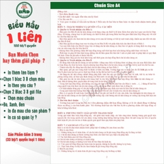 Hợp đồng cho thuê Nhà/Căn Hộ/Mặt Bằng/Phòng Trọ 1 liên(A4)-Bloc 1(in sẵn) & Bloc 3(chọn mẫu in tên) hoặc theo thiết kế
