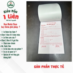Hợp đồng cho thuê xe 1 liên-Bloc 2(in sẵn) & Bloc 6(chọn mẫu in tên) hoặc theo thiết kế