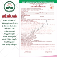 Hợp đồng cho thuê xe 2 liên-Block 6 quyển-chọn mẫu in tên