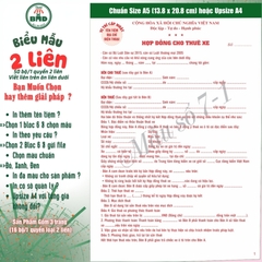 Hợp đồng cho thuê xe 2 liên-Bloc 2(in sẵn) & Bloc 6(chọn mẫu in tên) hoặc theo thiết kế