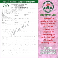 Hợp đồng cho thuê nhà-mặt bằng-phòng 1 liên-Block 6 quyển-chọn mẫu in tên