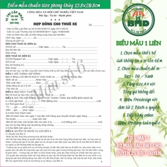 Hợp đồng cho thuê xe 1 liên-Block 6 quyển-chọn mẫu in tên