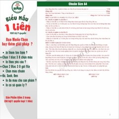 Hợp đồng Đặt Cọc Nhà Đất/Căn Hộ 1 liên(A4)-Bloc 1(in sẵn) & Bloc 3(chọn mẫu in tên) hoặc theo thiết kế