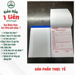 Hợp đồng mua bán xe 1 liên-Bloc 2 (in sẵn) & Bloc 6 (chọn mẫu in tên) hoặc theo thiết kế