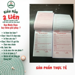Hợp đồng mua bán xe 2 liên-Bloc 2 (in sẵn) & Bloc 6 (chọn mẫu in tên) hoặc theo thiết kế