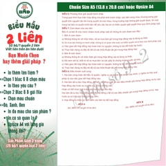 Hợp đồng mua bán xe 2 liên-Bloc 2 (in sẵn) & Bloc 6 (chọn mẫu in tên) hoặc theo thiết kế