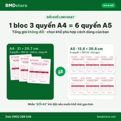 Hợp Đồng Cho Thuê Nhà, Căn Hộ, Mặt Bằng, Phòng Trọ A4 1 Liên – In Tên, Đánh Số Nhảy | Bloc 1 & Bloc 3