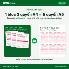 Hợp Đồng Cho Thuê Nhà, Căn Hộ, Mặt Bằng, Phòng Trọ A4 2 Liên Carbonless – In Tên, Đánh Số Nhảy | Bloc 1 & Bloc 3
