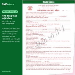 Hợp Đồng Cho Thuê Nhà, Căn Hộ, Mặt Bằng, Phòng Trọ A4 2 Liên Carbonless – In Tên, Đánh Số Nhảy | Bloc 1 & Bloc 3