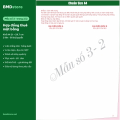 Hợp Đồng Cho Thuê Nhà, Căn Hộ, Mặt Bằng, Phòng Trọ A4 2 Liên Carbonless – In Tên, Đánh Số Nhảy | Bloc 1 & Bloc 3