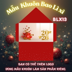 Bao lì xì giấy nến in logo theo mẫu chọn-Bloc 10-BLX13