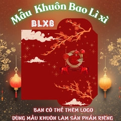 Bao lì xì giấy nến in logo theo mẫu chọn-Bloc 10-BLX8