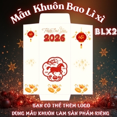 Bao lì xì giấy nến in logo theo mẫu chọn-Bloc 10-BLX2