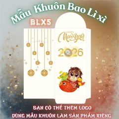 Bao lì xì giấy nến in logo theo mẫu chọn-Bloc 10-BLX5