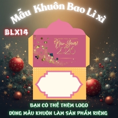Bao lì xì giấy nến in logo theo mẫu chọn-Bloc 10-BLX14