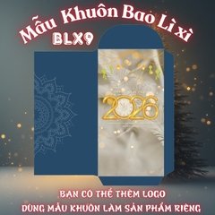 Bao lì xì giấy nến in logo theo mẫu chọn-Bloc 10-BLX9