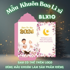 Bao lì xì giấy nến in logo theo mẫu chọn-Bloc 10-BLX11