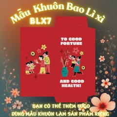 Bao lì xì giấy nến in logo theo mẫu chọn-Bloc 10-BLX7